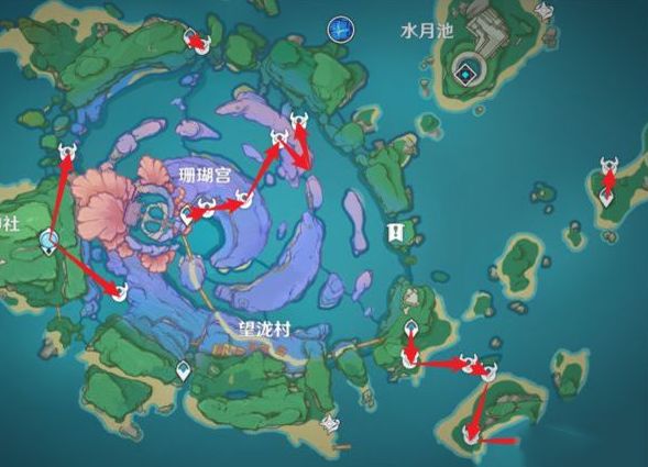 《原神》冬极白星突破材料收集路线介绍