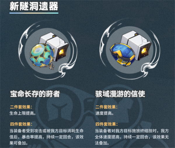 崩坏星穹铁道1.2版本新遗器套装属性一览1