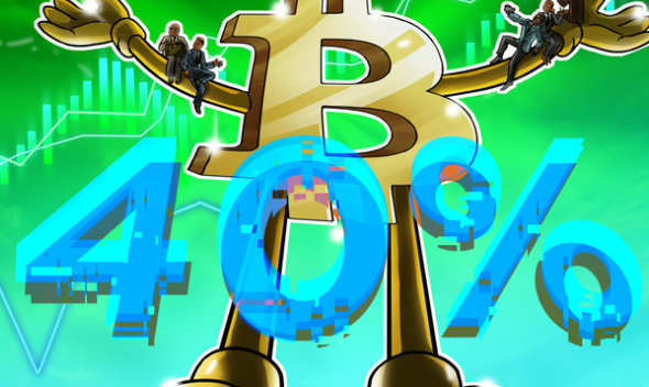 比特币月度蜡烛图创纪录上涨 40%，价格突破 9.9 万美元