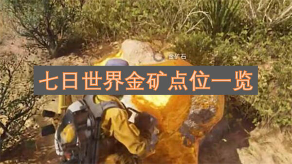 《七日世界》金矿位置在哪黑原镇盐湖周边有高概率刷新1