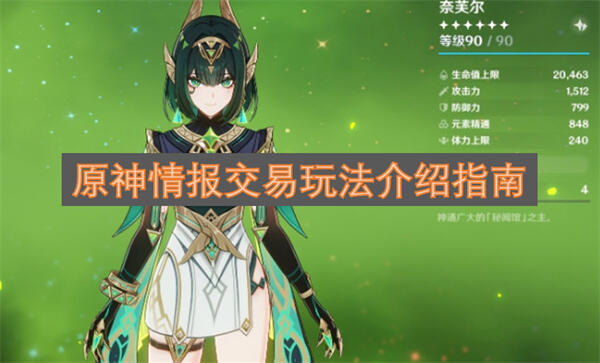 《原神》情报交易怎么玩《原神》奈芙尔专属玩法解锁教程1