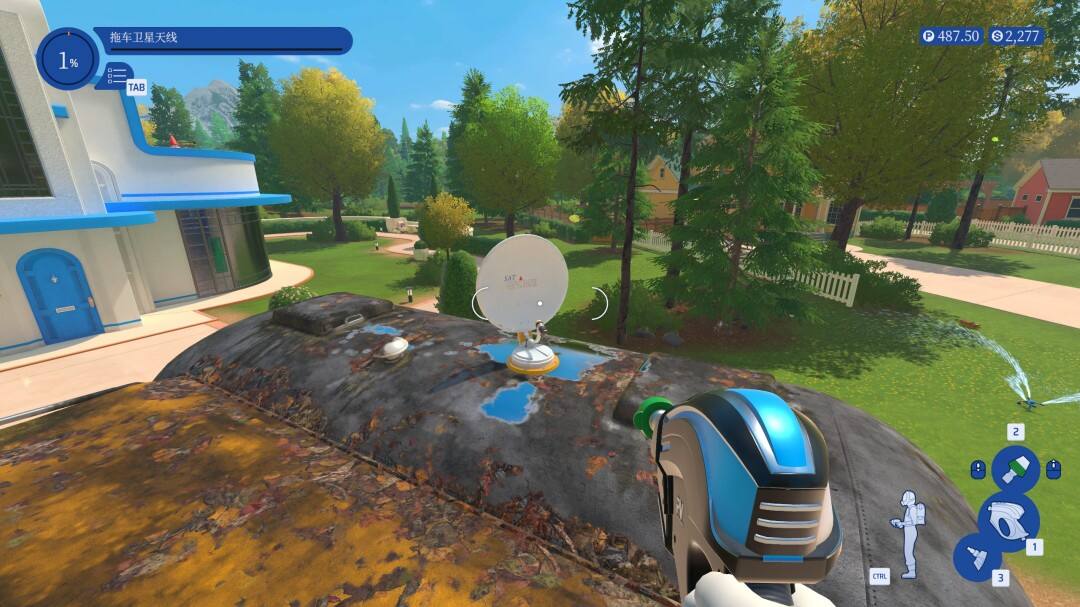 《冲就完事模拟器2》信息接收成就怎么达成优先清洗卫星天线即可解锁3