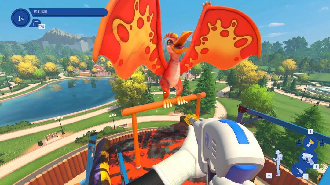 《冲就完事模拟器2》腾空而起成就怎么完成在攀岩工作开始时清洗最高处翼手龙即可解锁4